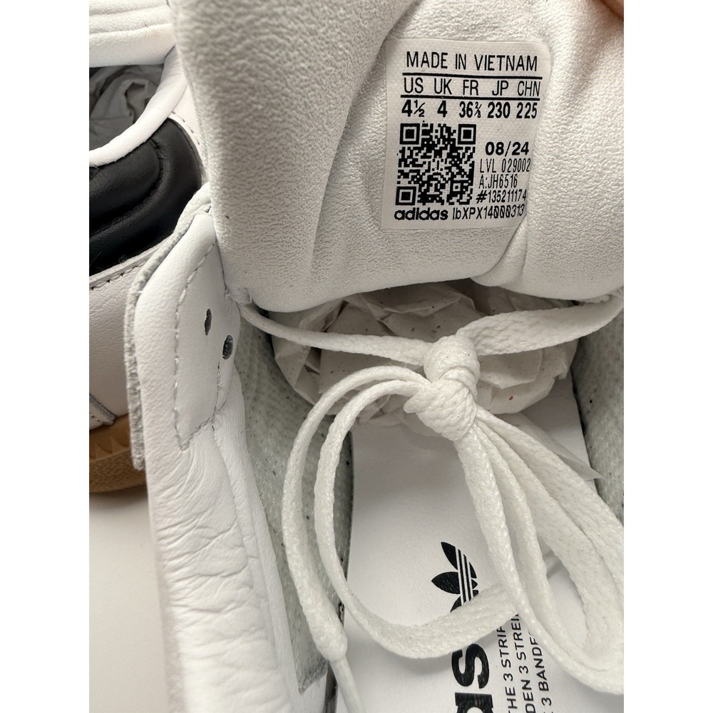 Adidas Samba XLG J White/Black/Gum – JH6516 Size 4.5 US NWB - Picture 8 of 8